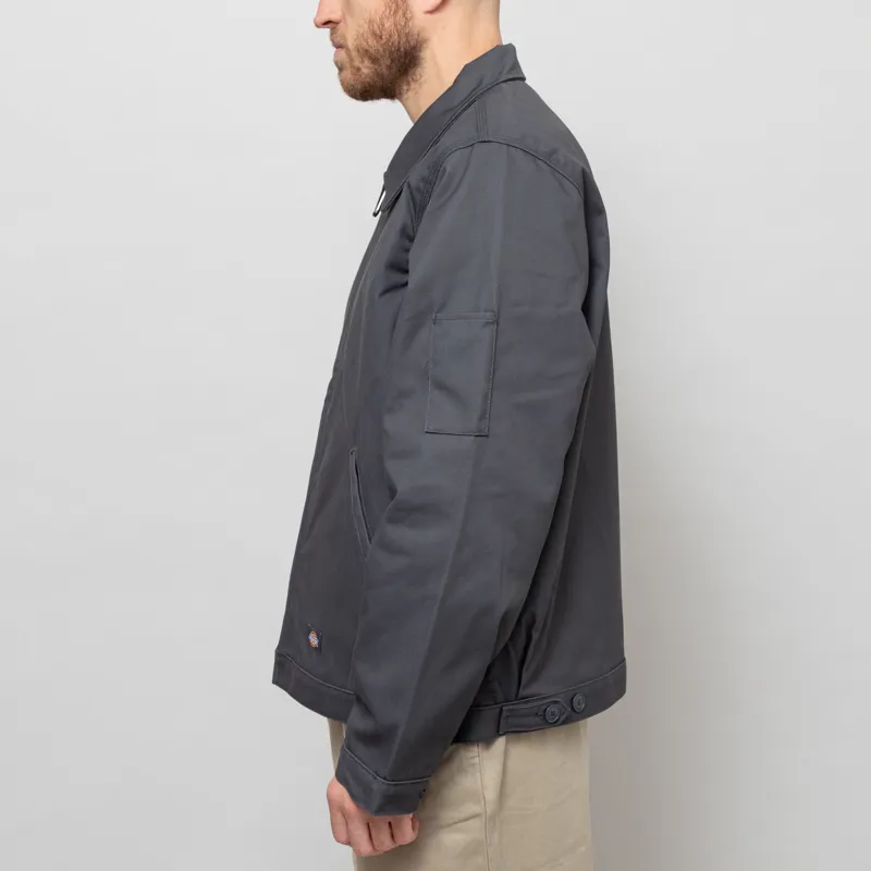 Dickies Lined Eisenhower Jacket Recycled Charcoal Grey-4
