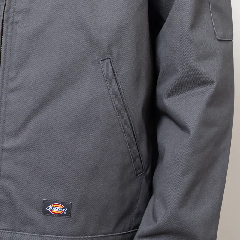 Dickies Lined Eisenhower Jacket Recycled Charcoal Grey-11
