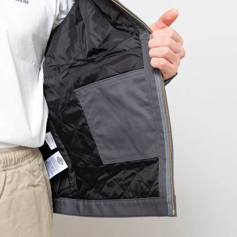 Dickies Lined Eisenhower Jacket Recycled Charcoal Grey-7