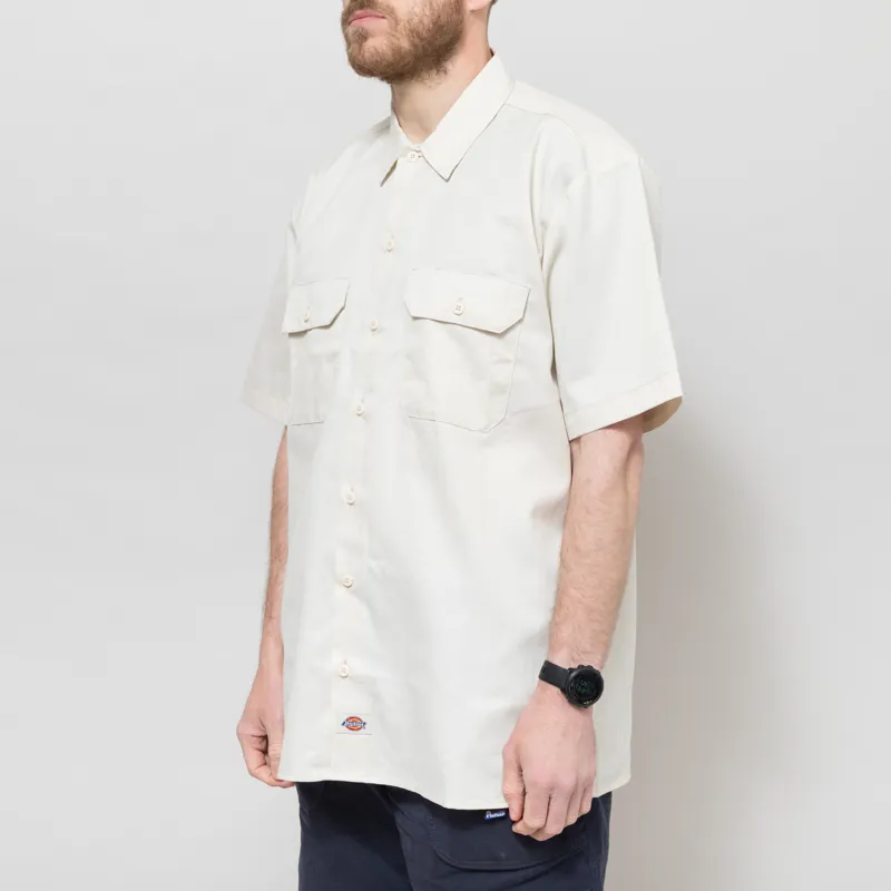 Dickies Short Sleeve Work Shirt Recycled Whitecap Grey-2