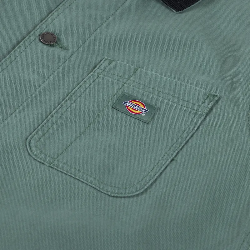 Dickies Duck Canvas Unlined Chore Coat SW Dark Forest-4