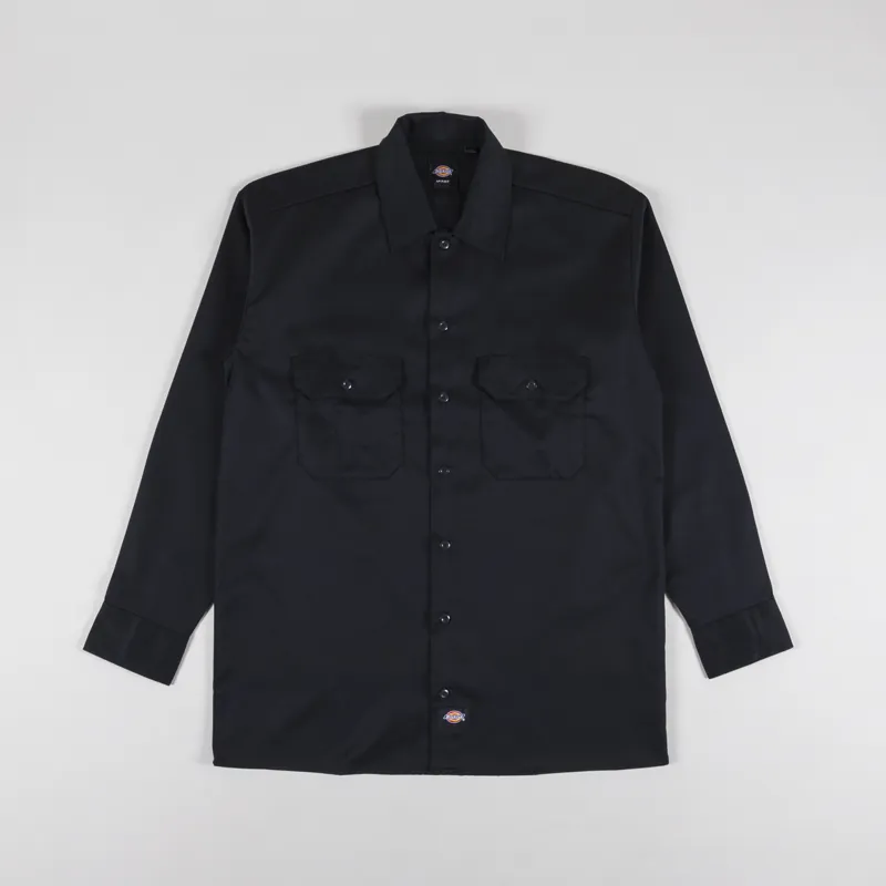 Dickies Long Sleeve Work Shirt Black