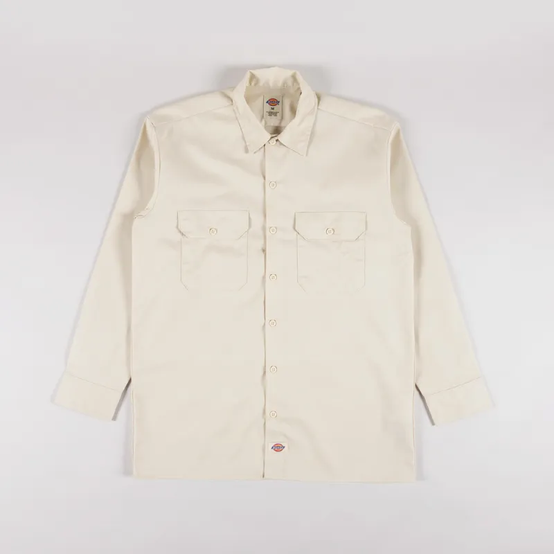 Dickies Long Sleeve Work Shirt Wood Ash