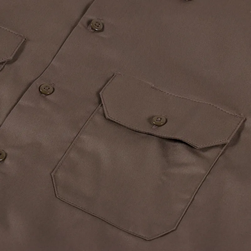 Dickies Long Sleeve Work Shirt Mushroom-4