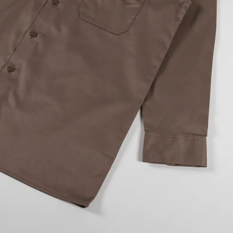 Dickies Long Sleeve Work Shirt Mushroom-6