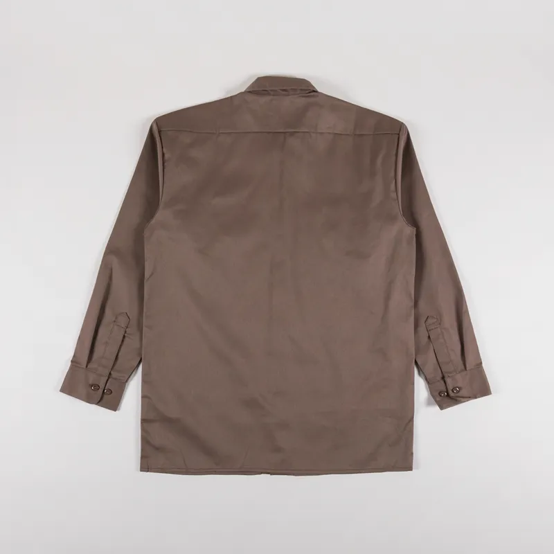 Dickies Long Sleeve Work Shirt Mushroom-1