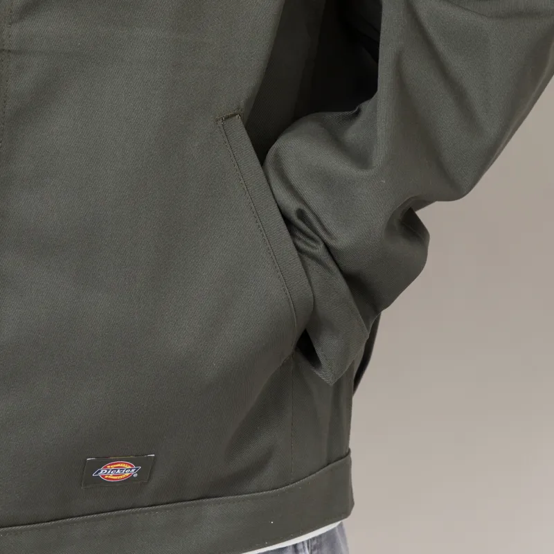 Dickies Unlined Eisenhower Jacket Olive Green-10