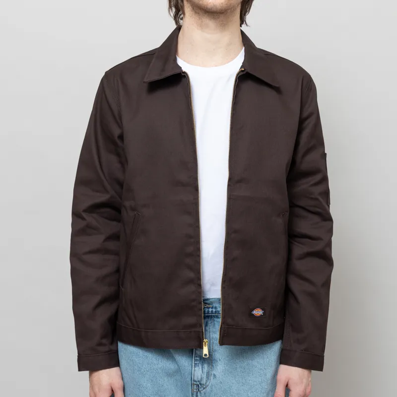 Dickies Unlined Eisenhower Jacket Recycled Dark Brown-1