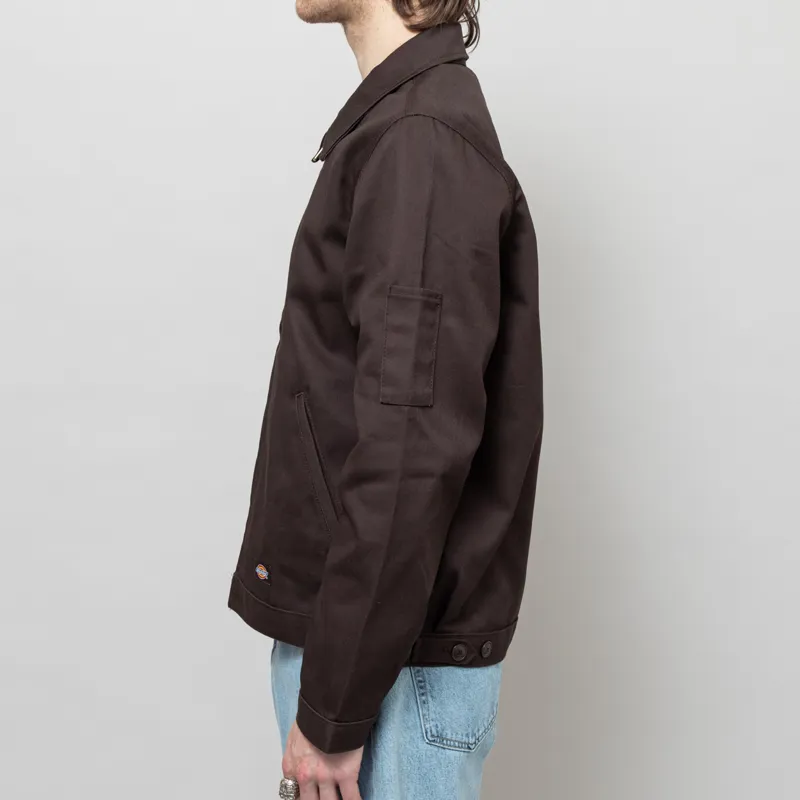 Dickies Unlined Eisenhower Jacket Recycled Dark Brown-3
