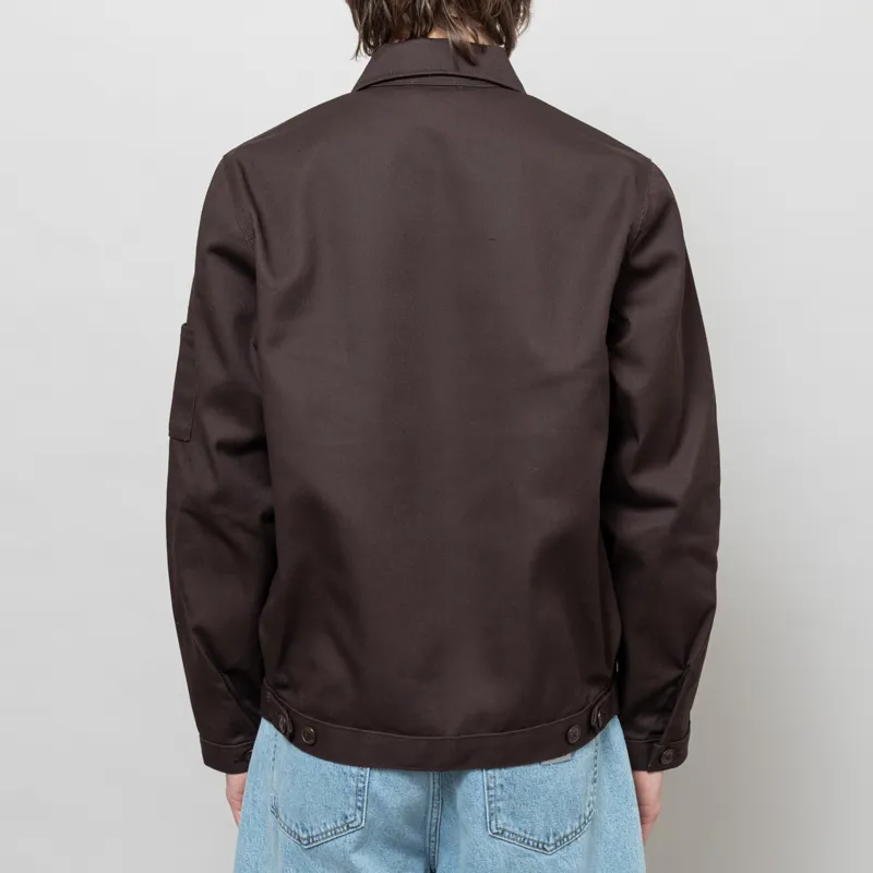 Dickies Unlined Eisenhower Jacket Recycled Dark Brown-4
