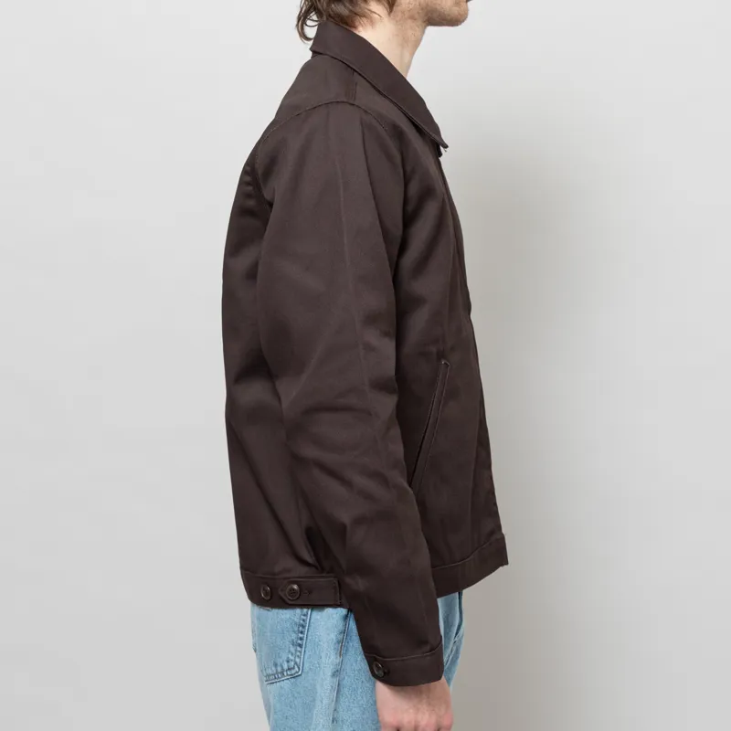 Dickies Unlined Eisenhower Jacket Recycled Dark Brown-5