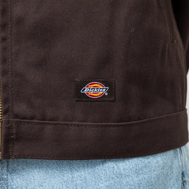 Dickies Unlined Eisenhower Jacket Recycled Dark Brown-9