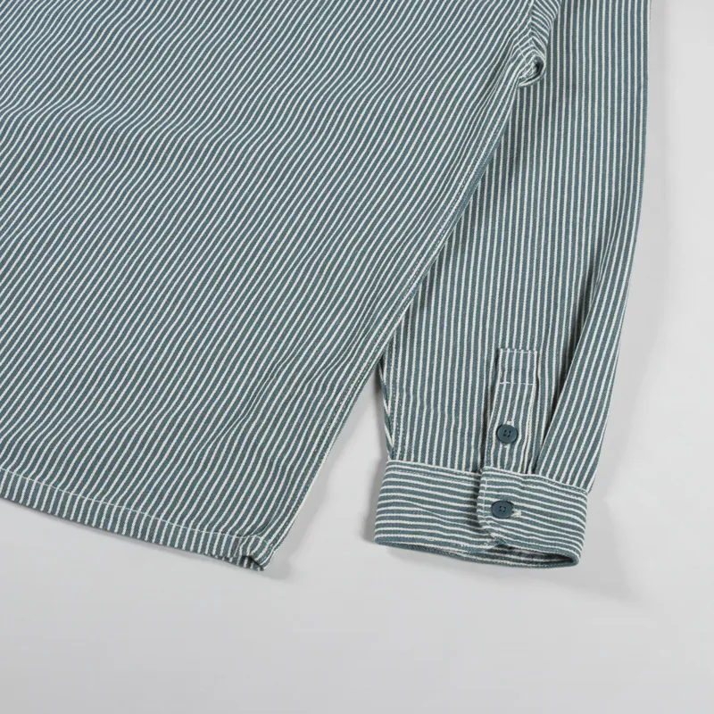 Dickies Hickory Long Sleeve Shirt Lincoln Green-7