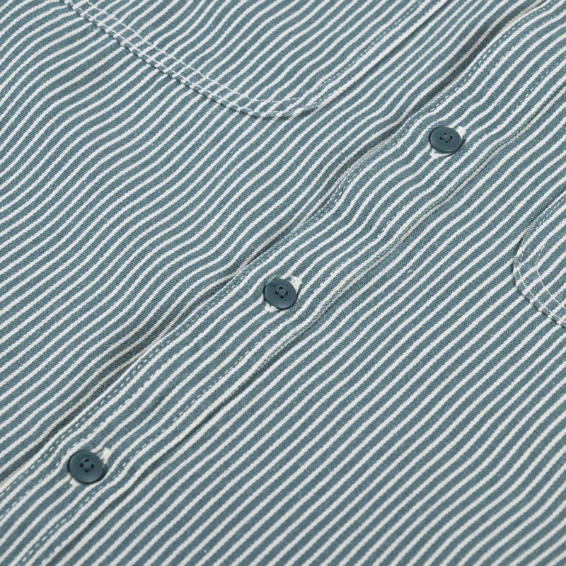 Dickies Hickory Long Sleeve Shirt Lincoln Green-5