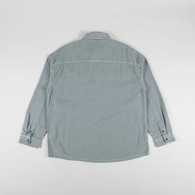 Dickies Hickory Long Sleeve Shirt Lincoln Green-1