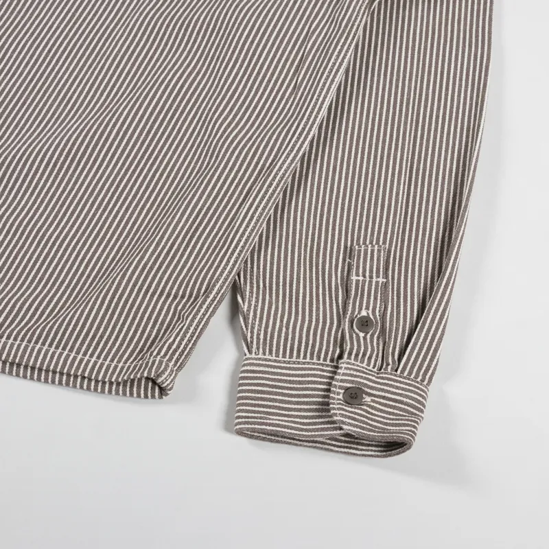 Dickies Hickory Long Sleeve Shirt Mushroom-7