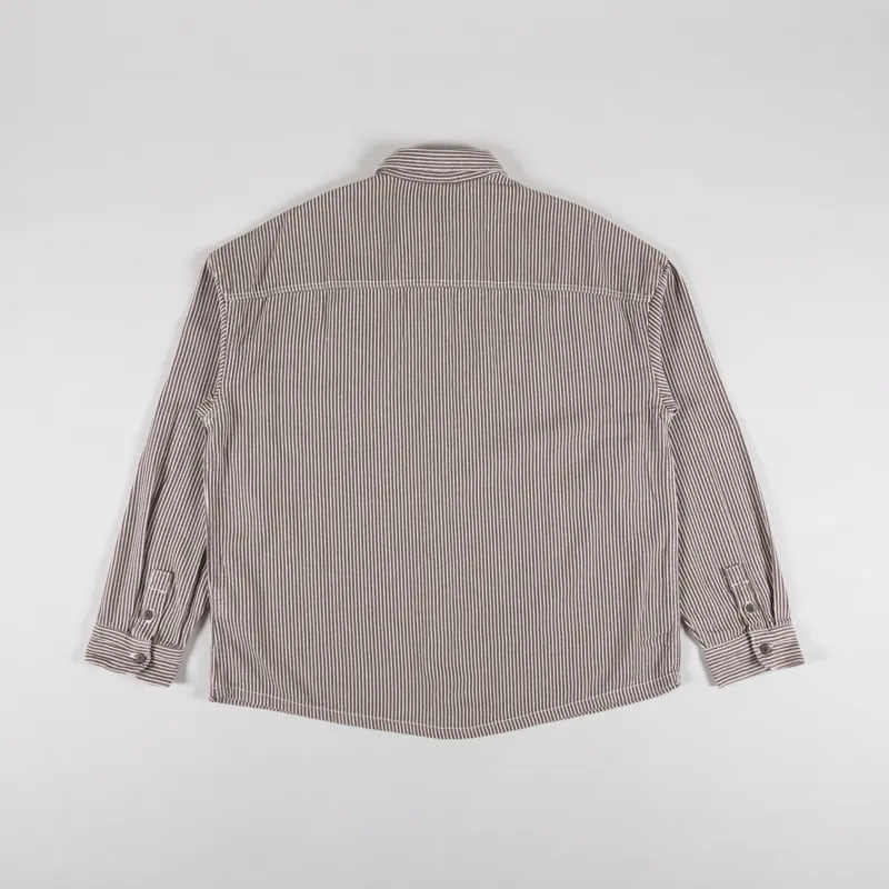 Dickies Hickory Long Sleeve Shirt Mushroom-1