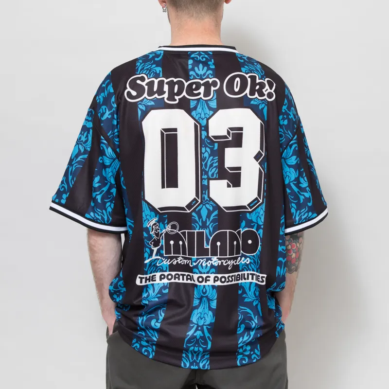 Deus Ex Machina Nouveau Moto T Shirt Pageant Blue-3