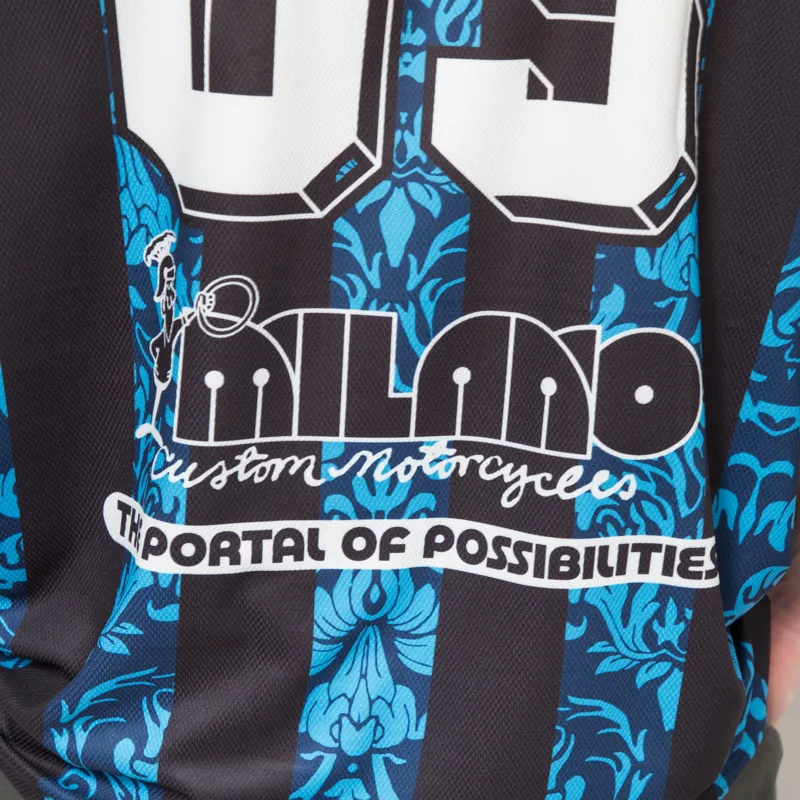 Deus Ex Machina Nouveau Moto T Shirt Pageant Blue-8