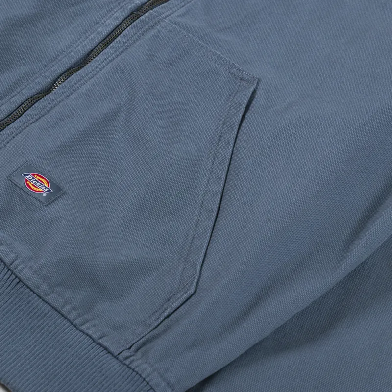 Dickies Duck Canvas Unlined Hooded Jacket Stormy Weather-8