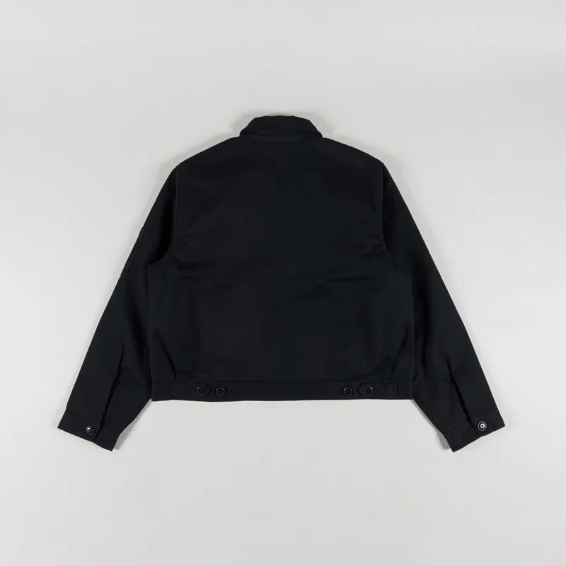 Dickies Womens Lined Eisenhower Cropped Jacket Black-1