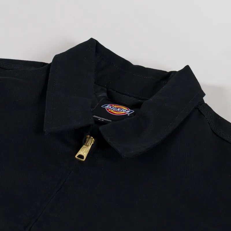 Dickies Womens Lined Eisenhower Cropped Jacket Black-6