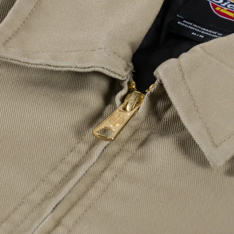 Dickies Womens Lined Eisenhower Cropped Jacket Khaki-6