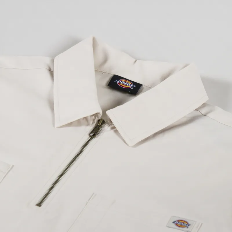 Dickies Ranch Quarter Zip Shirt Whitecap Grey-4