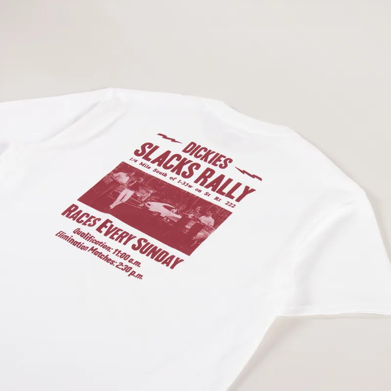 Dickies Slacks Rally T Shirt White-2