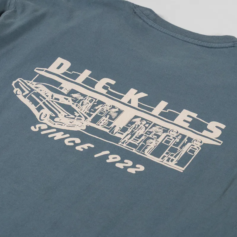 Dickies Service Station T Shirt Stormy Weather-4