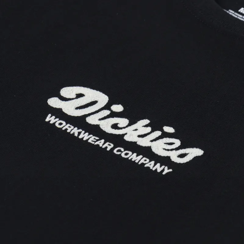 Dickies Lewistown Embroidered T Shirt Black-2