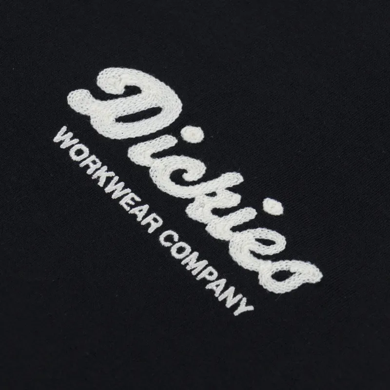Dickies Lewistown Embroidered T Shirt Black-3