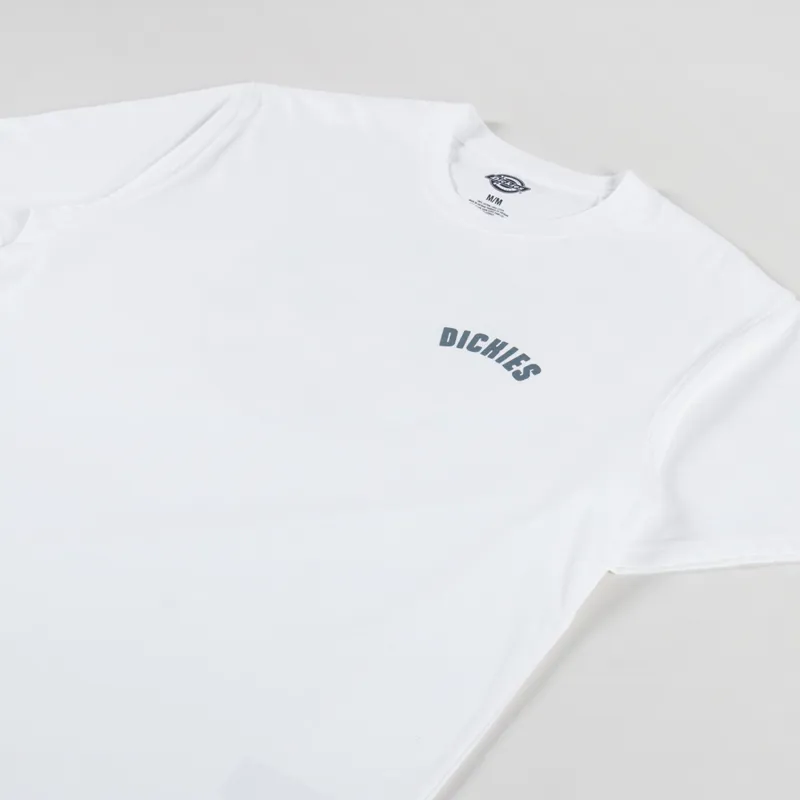 Dickies Circle Logo T Shirt White-3