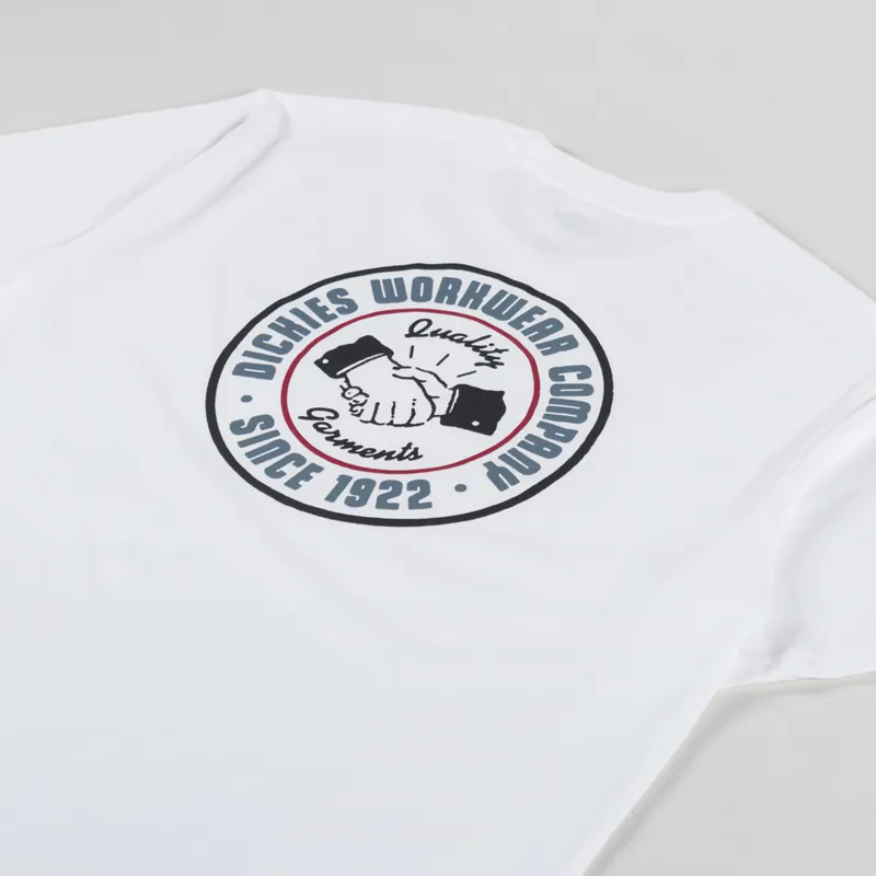 Dickies Circle Logo T Shirt White-2