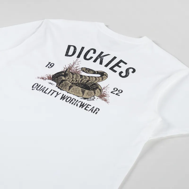 Dickies Snake T Shirt White-2