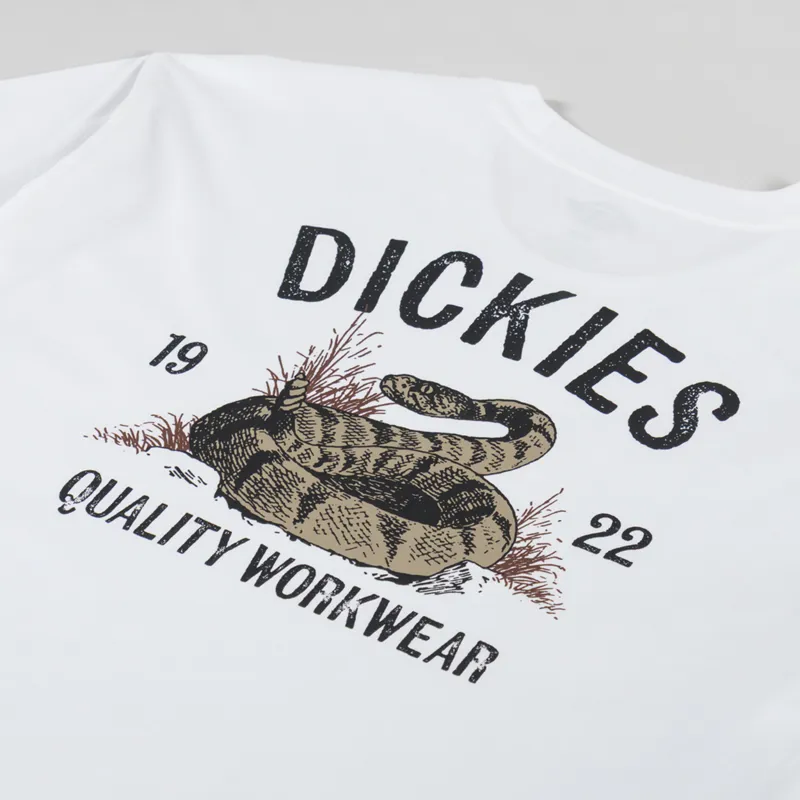 Dickies Snake T Shirt White-4