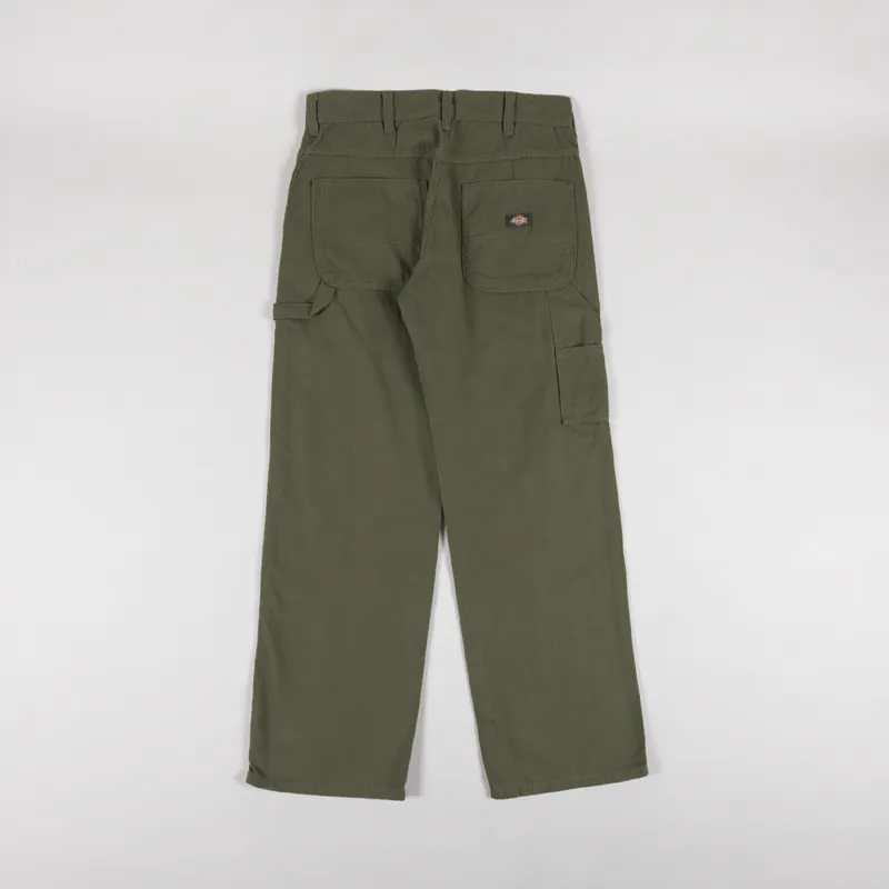 Dickies Canvas Carpenter Lightweight Pants Military Green