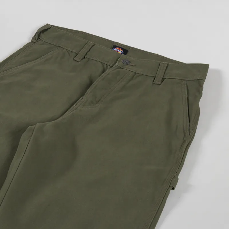 Dickies Canvas Carpenter Lightweight Pants Military Green-5