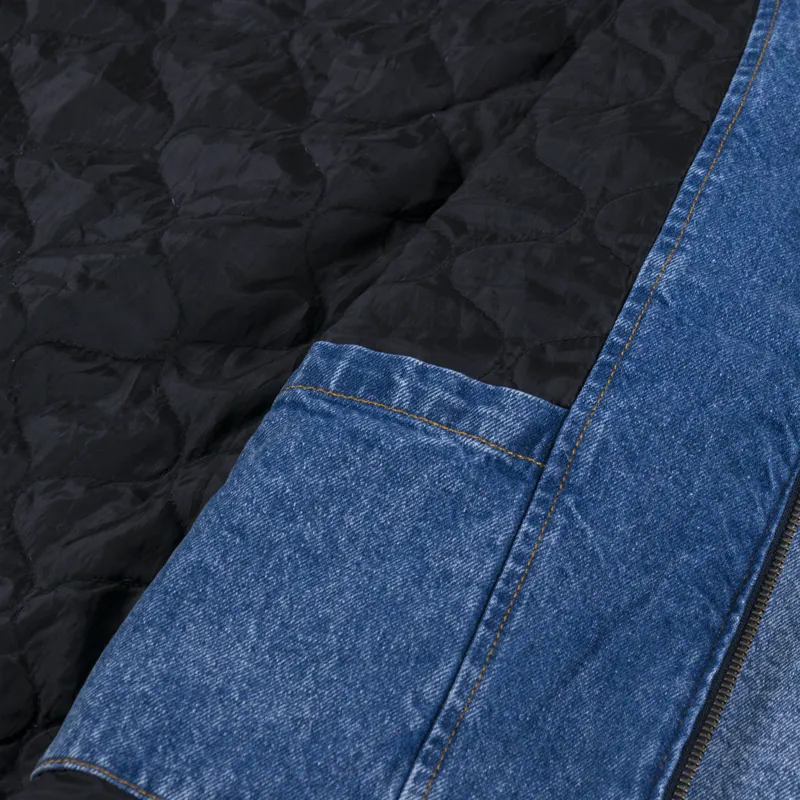 Dickies Hooded Denim Jacket Light Blue-9