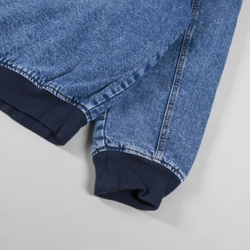 Dickies Hooded Denim Jacket Light Blue-11