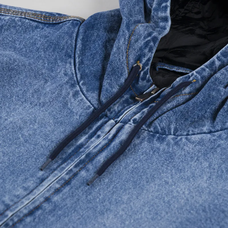 Dickies Hooded Denim Jacket Light Blue-6