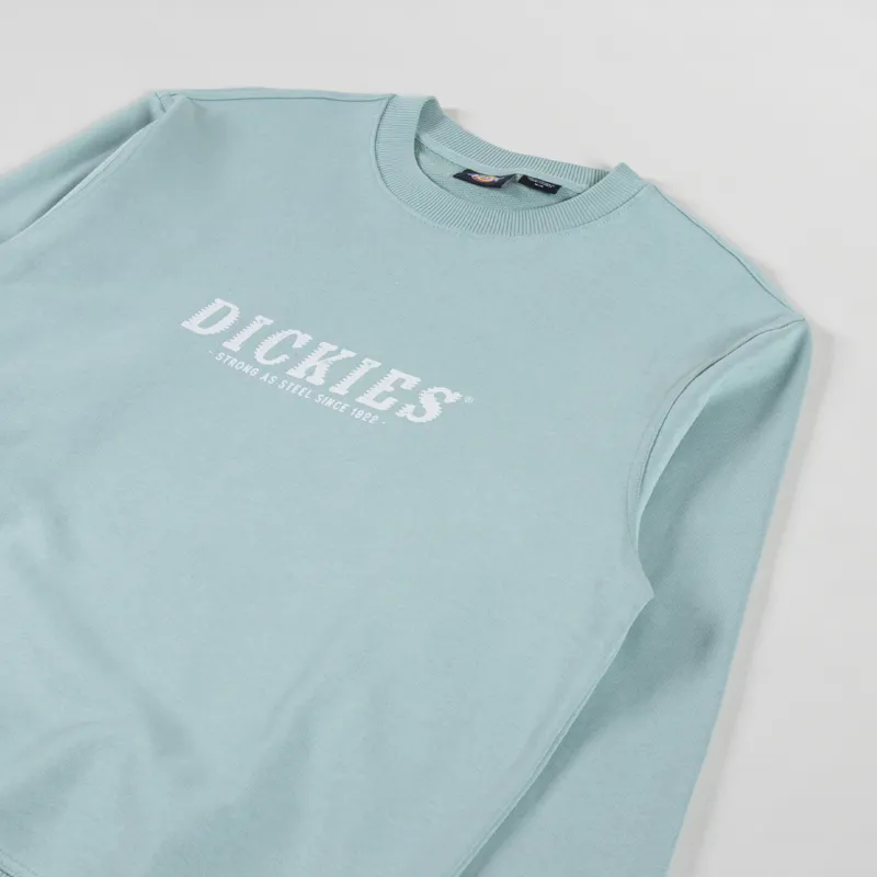 Dickies Script Sweatshirt Blue Surf-2