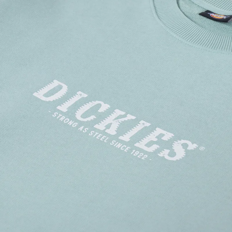 Dickies Script Sweatshirt Blue Surf-4