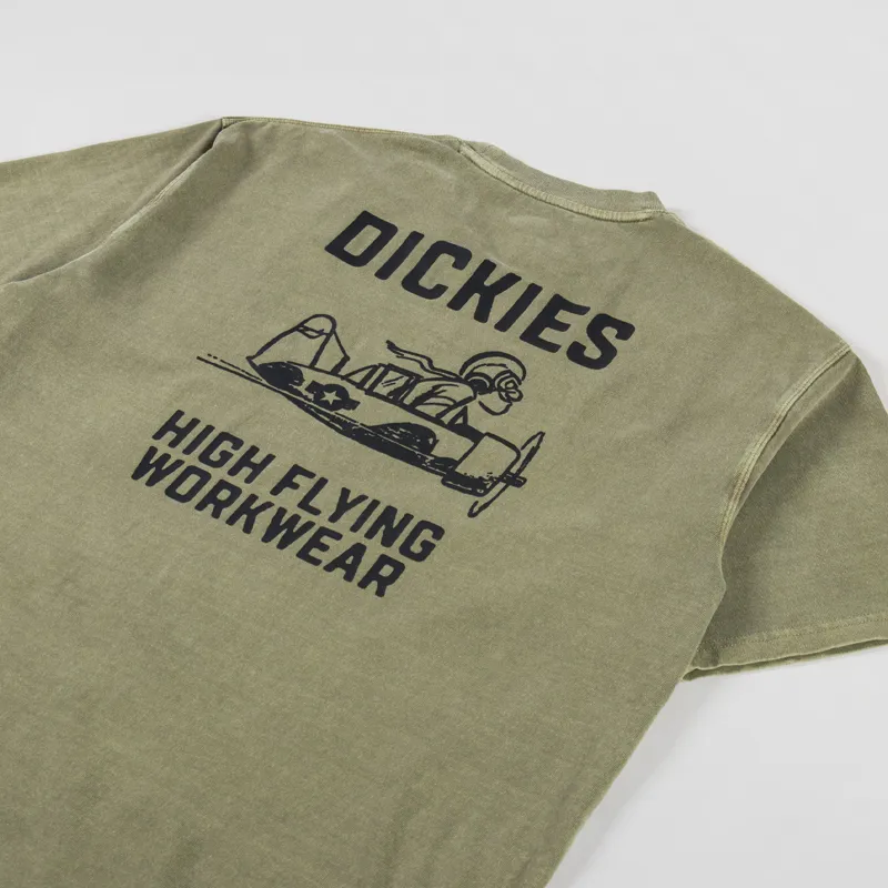 Dickies High Flying Workwear T Shirt Imperial Green-2
