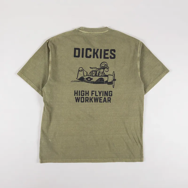 Dickies High Flying Workwear T Shirt Imperial Green