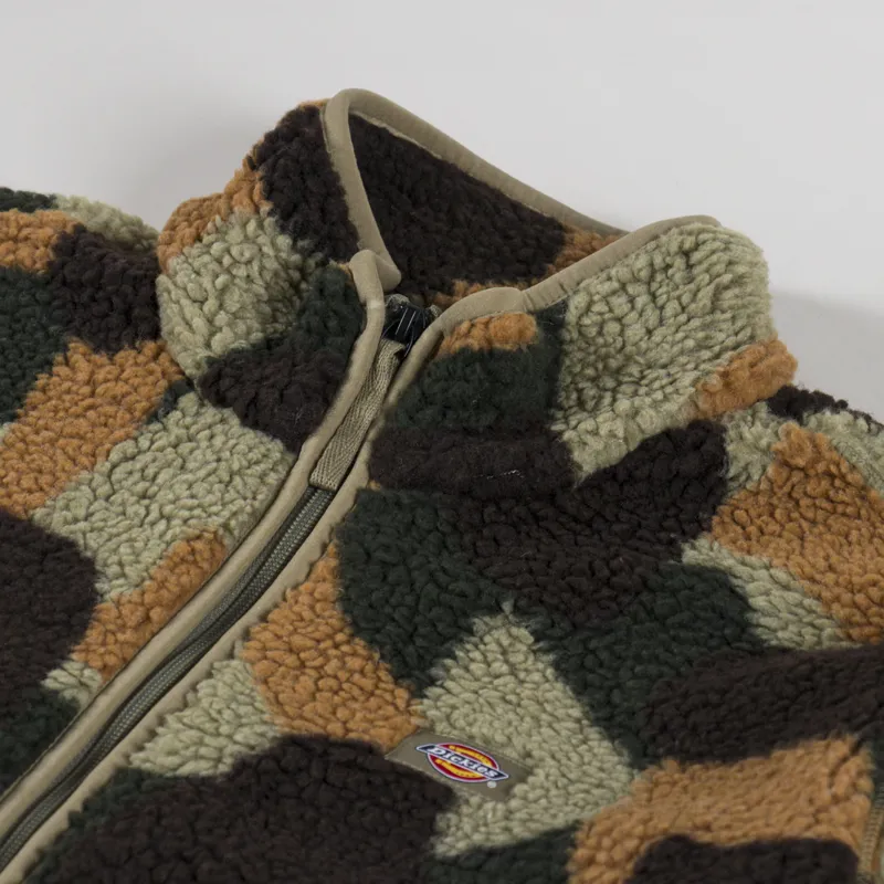 Dickies Mount Hope Camo Fleece Imperial Green-4