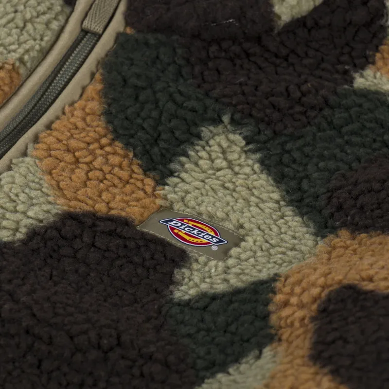 Dickies Mount Hope Camo Fleece Imperial Green-5