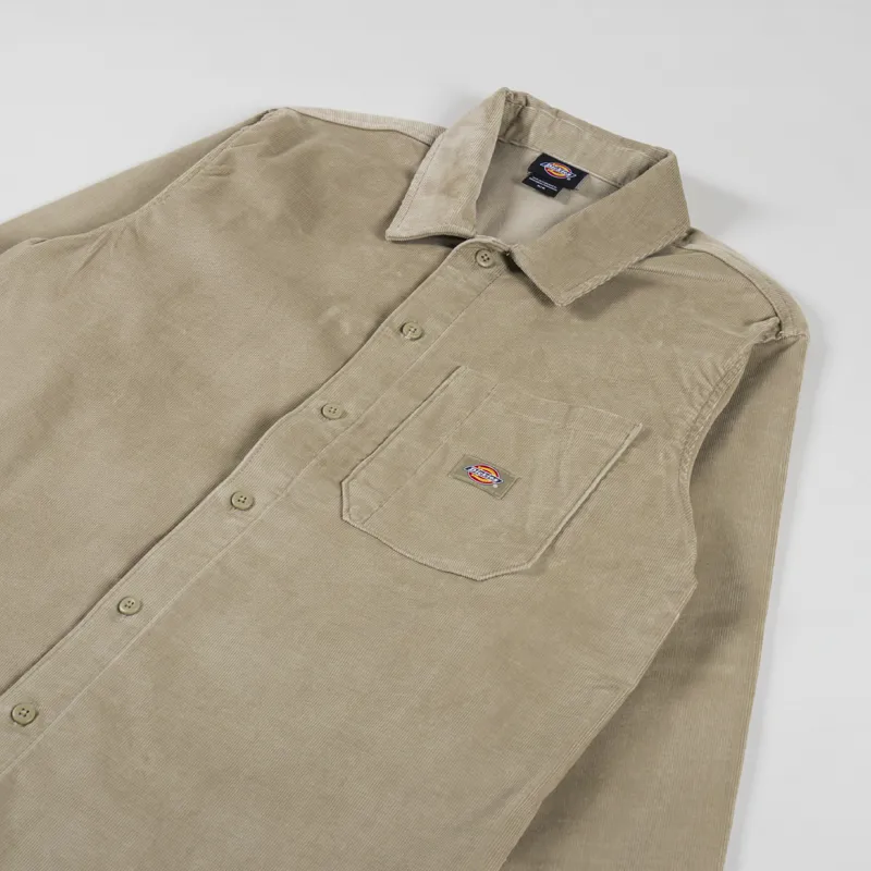 Dickies Corduroy Shirt Khaki-2