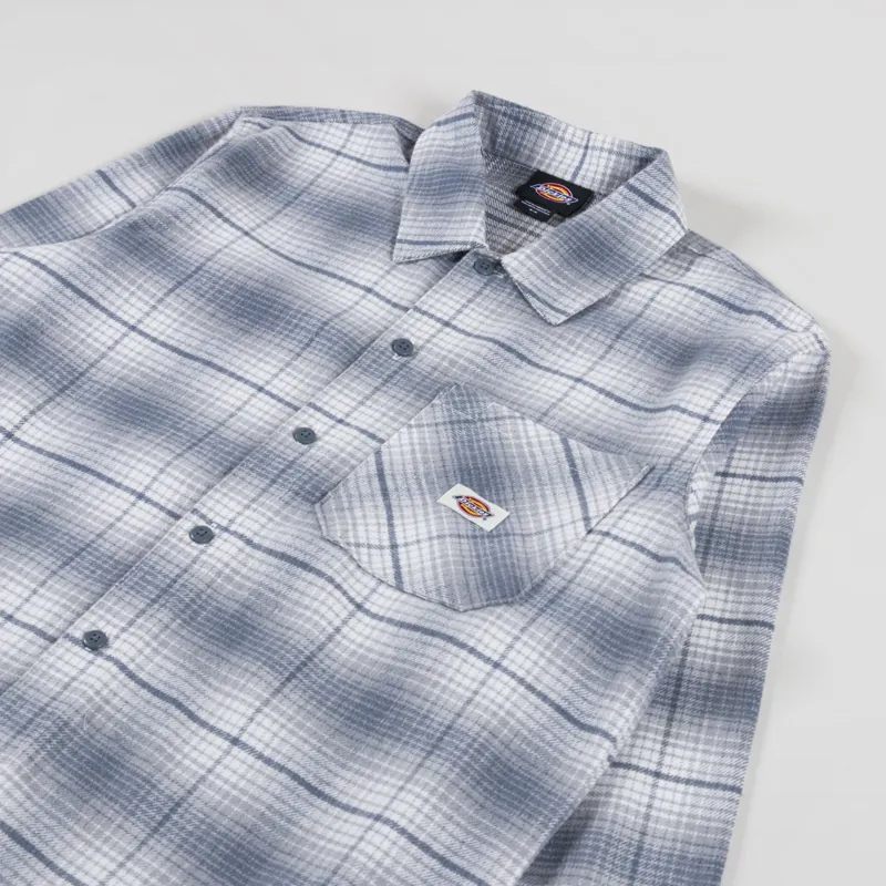 Dickies Forest Check Shirt Stormy Weather-2