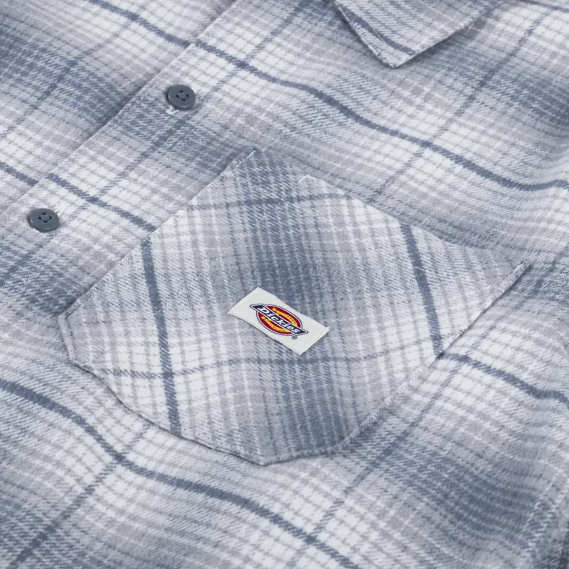 Dickies Forest Check Shirt Stormy Weather-6